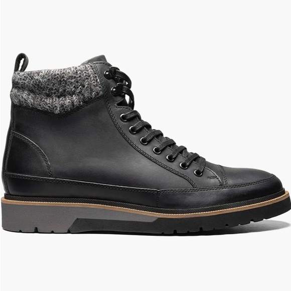 STACY ADAMS NEW Mens Leather Moc Toe Lace Up Ankle Boot - Picture 8 of 13